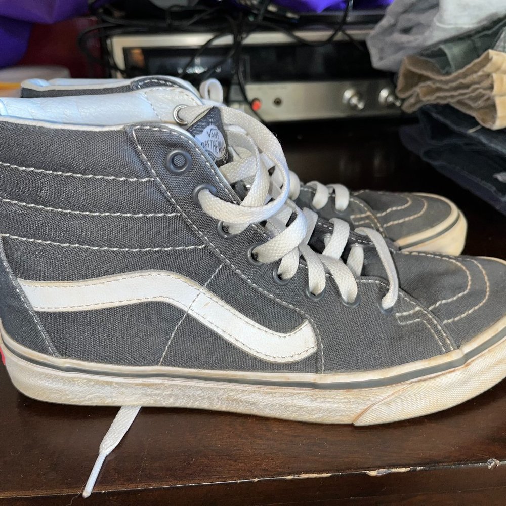 Navy Blue Sk8-Hi Vans